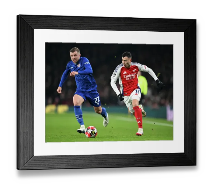 Framed Print : Arsenal FC v GNK Dinamo - UEFA Champions League 2024 / 25 League Phase MD7 Framed Print : Arsenal FC v GNK Dinamo - UEFA Champions League 2024 / 25 League Phase MD7
