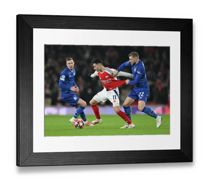 Framed Print : Arsenal FC v GNK Dinamo - UEFA Champions League 2024 / 25 League Phase MD7 Framed Print : Arsenal FC v GNK Dinamo - UEFA Champions League 2024 / 25 League Phase MD7