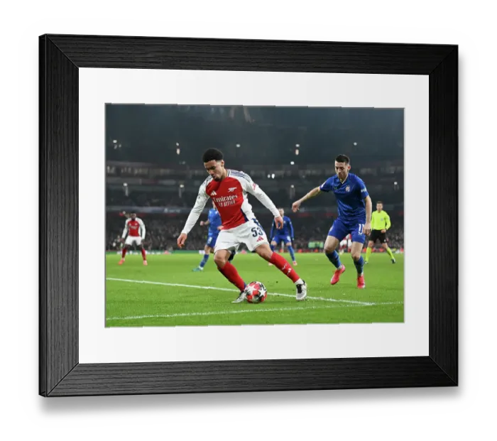 Framed Print : Arsenal FC v GNK Dinamo - UEFA Champions League 2024 / 25 League Phase MD7 Framed Print : Arsenal FC v GNK Dinamo - UEFA Champions League 2024 / 25 League Phase MD7