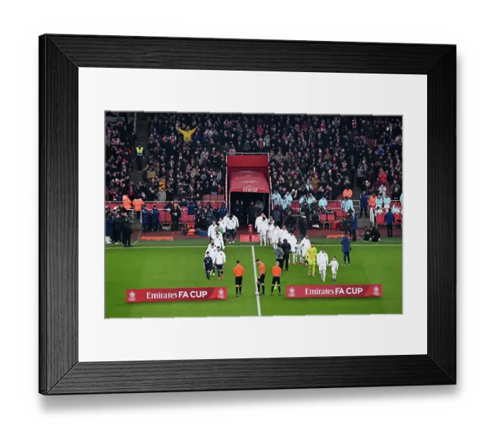 Framed Print : Arsenal v Manchester United - Emirates FA Cup Third Round