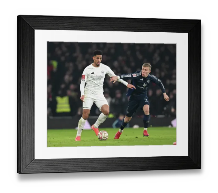 Framed Print : Arsenal v Manchester United - Emirates FA Cup Third Round
