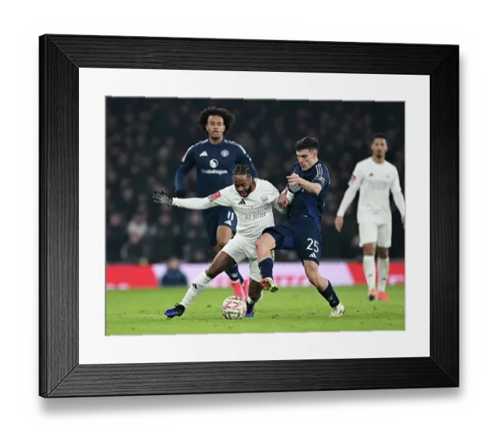 Framed Print : Arsenal v Manchester United - Emirates FA Cup Third Round