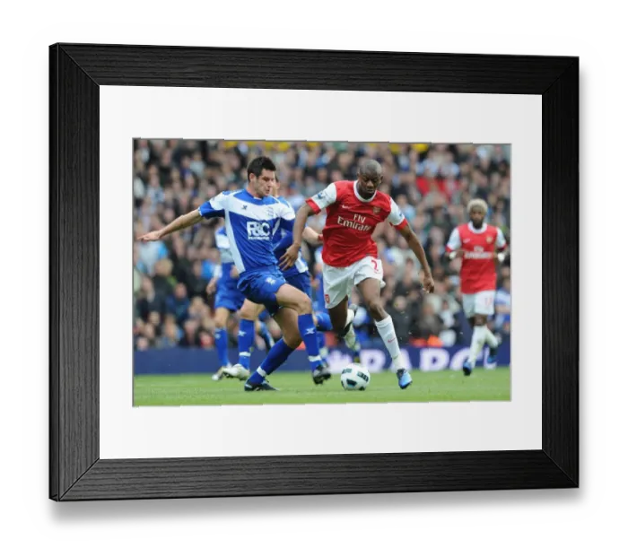 Framed Print : Abou Diaby (Arsenal) Scott Dann (Birmingham). Arsenal 2: 1 Birmingham City Framed Print : Abou Diaby (Arsenal) Scott Dann (Birmingham). Arsenal 2: 1 Birmingham City