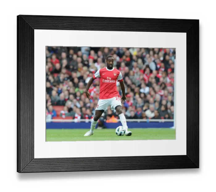 Framed Print : Johan Djourou (Arsenal). Arsenal 2: 1 Birmingham City, Barclays Premier League Framed Print : Johan Djourou (Arsenal). Arsenal 2: 1 Birmingham City, Barclays Premier League