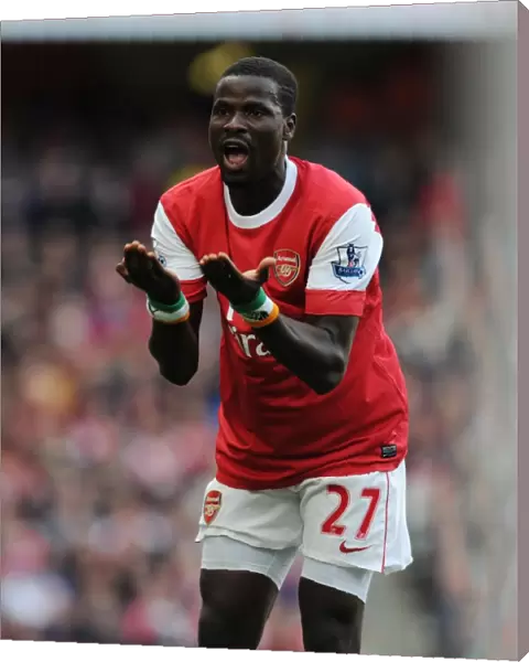 Emmanuel Eboue (Arsenal). Arsenal 2: 1 Birmingham City, Barclays Premier League