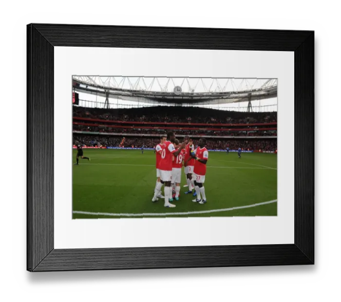 Framed Print : Emirates Stadium. Arsenal 2: 1 Birmingham City, Barclays Premier League Framed Print : Emirates Stadium. Arsenal 2: 1 Birmingham City, Barclays Premier League
