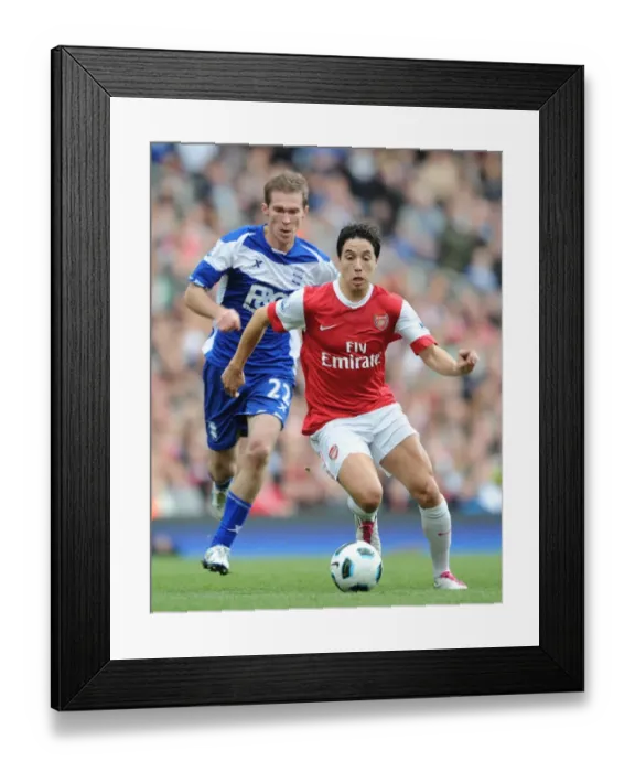 Framed Print : Samir Nasri (Arsenal) Alex Hleb (Birmingham). Arsenal 2: 1 Birmingham City Framed Print : Samir Nasri (Arsenal) Alex Hleb (Birmingham). Arsenal 2: 1 Birmingham City