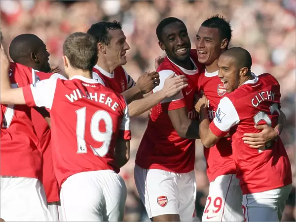 Chamakh's Double: Arsenal Celebrates 2-1 Victory Over Birmingham City in the Premier League (October 16, 2010)