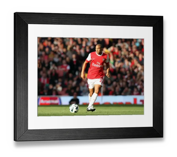 Framed Print : Gael Clichy (Arsenal). Arsenal 2: 1 Birmingham City. Barclays Premier League