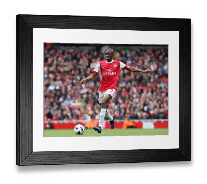 Framed Print : Abou Diaby Scores the Winner: Arsenal 2-1 Birmingham City, Barclays Premier League, Emirates Stadium, October 16, 2010