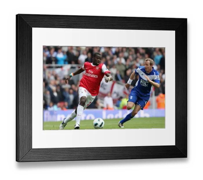 Framed Print : Emmanuel Eboue vs. Lee Bowyer: Arsenal's Win Against Birmingham City (2:1), Barclays Premier League, October 16, 2010 Framed Print : Emmanuel Eboue vs. Lee Bowyer: Arsenal's Win Against Birmingham City (2:1), Barclays Premier League, October 16, 2010