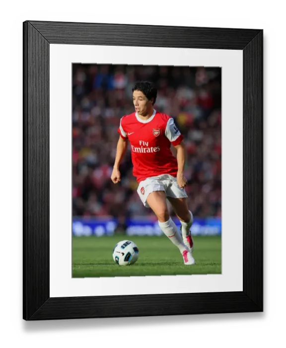 Framed Print : Samir Nasri (Arsenal). Arsenal 2: 1 Birmingham City. Barclays Premier League Framed Print : Samir Nasri (Arsenal). Arsenal 2: 1 Birmingham City. Barclays Premier League