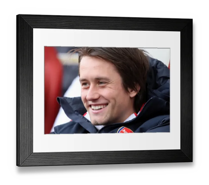 Framed Print : Tomas Rosicky's Stunner: Arsenal's 2-1 Victory over Birmingham City (Premier League, October 16, 2010)