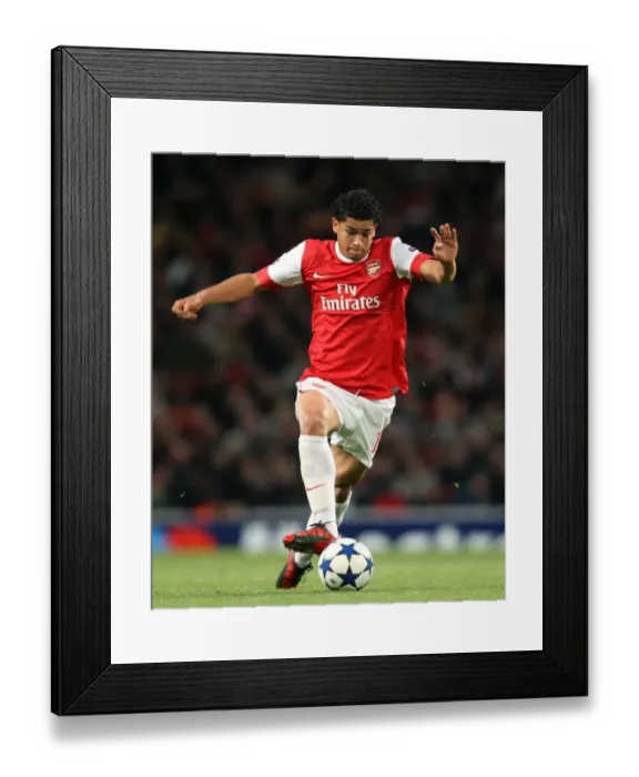 Framed Print : Denilson (Arsenal). Arsenal 5: 1 Shaktar Donetsk. UEFA Champions League