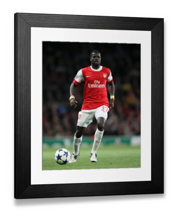 Framed Print : Arsenal's Emmanuel Eboue Celebrates in Arsenal 5-1 Victory over Shaktar Donetsk in UEFA Champions League Group H at Emirates Stadium Framed Print : Arsenal's Emmanuel Eboue Celebrates in Arsenal 5-1 Victory over Shaktar Donetsk in UEFA Champions League Group H at Emirates Stadium