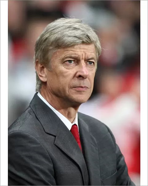 Arsene Wenger the Arsenal Manager. Arsenal 5: 1 Shaktar Donetsk. UEFA Champions League
