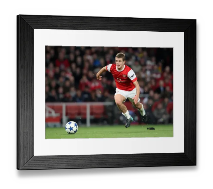 Framed Print : Jack Wilshere (Arsenal). Arsenal 5: 1 Shaktar Donetsk. UEFA Champions League