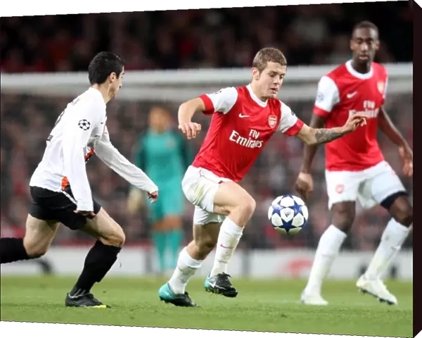 Jack Wilshere (Arsenal) Henrik Mkhitaryan (Shaktar). Arsenal 5: 1 Shaktar Donetsk