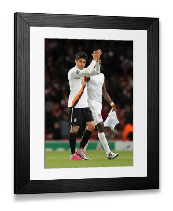 Framed Print : Eduardo's Return: Arsenal's Dominant 5-1 Victory over Shakhtar Donetsk in the UEFA Champions League Framed Print : Eduardo's Return: Arsenal's Dominant 5-1 Victory over Shakhtar Donetsk in the UEFA Champions League