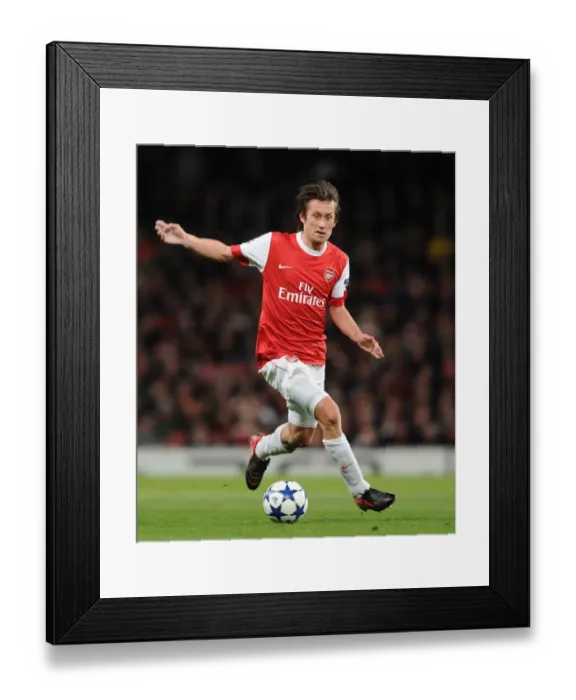 Framed Print : Tomas Rosicky (Arsenal). Arsenal 5: 1 Shakhtar Donetsk, UEFA Champions League