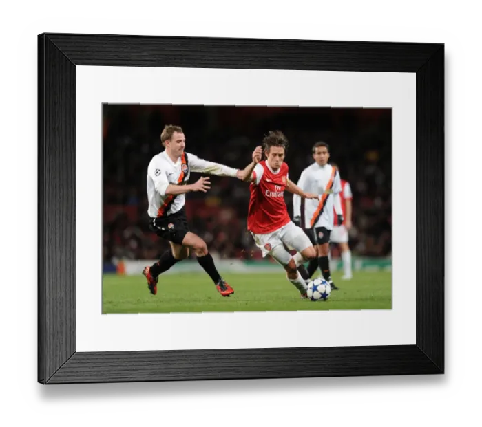 Framed Print : Tomas Rosicky (Arsenal) Luiz Adriano (Shakhtar). Arsenal 5: 1 Shakhtar Donetsk Framed Print : Tomas Rosicky (Arsenal) Luiz Adriano (Shakhtar). Arsenal 5: 1 Shakhtar Donetsk