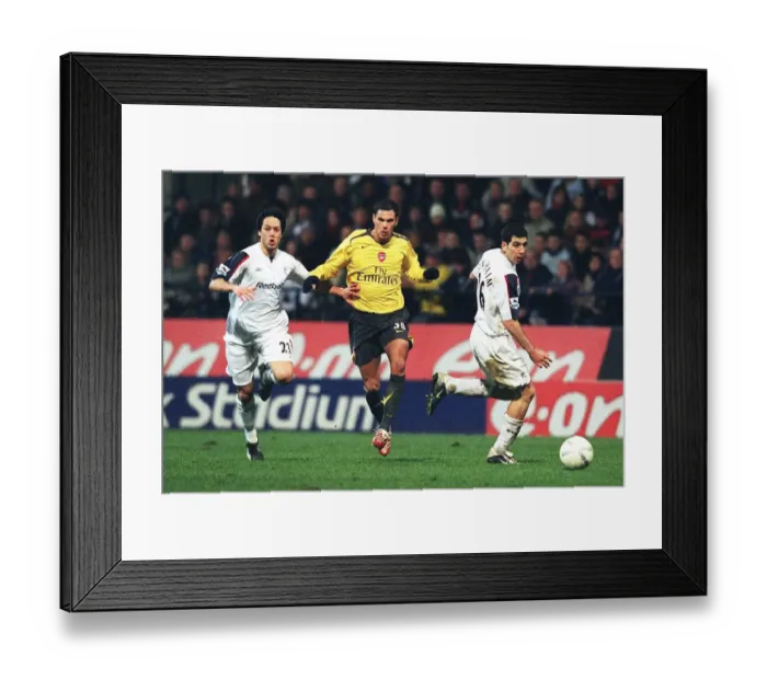 Framed Print : Jeremie Aliadiere breaks past Tal Ben Haim and Idan Tal to set up the 2nd Arsenal goal Framed Print : Jeremie Aliadiere breaks past Tal Ben Haim and Idan Tal to set up the 2nd Arsenal goal