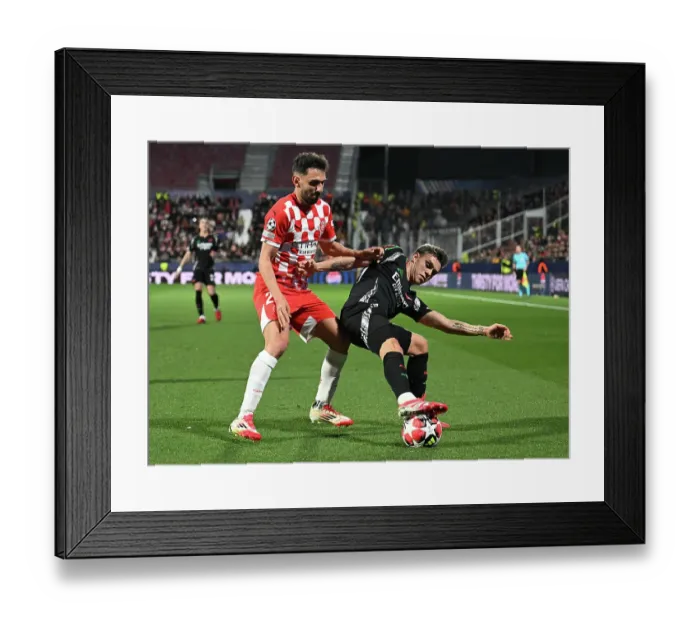 Framed Print : Girona FC v Arsenal FC - UEFA Champions League 2024 / 25 League Phase MD8