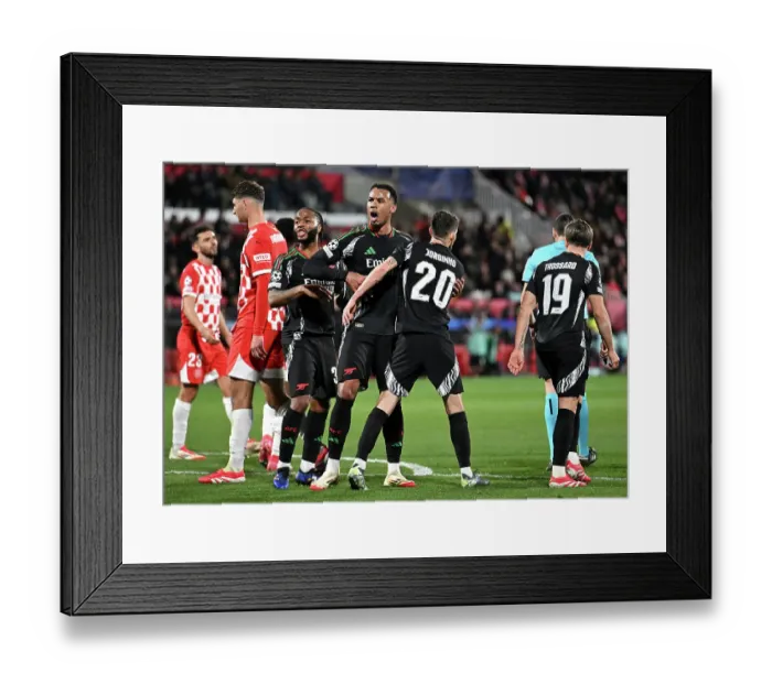Framed Print : Girona FC v Arsenal FC - UEFA Champions League 2024 / 25 League Phase MD8