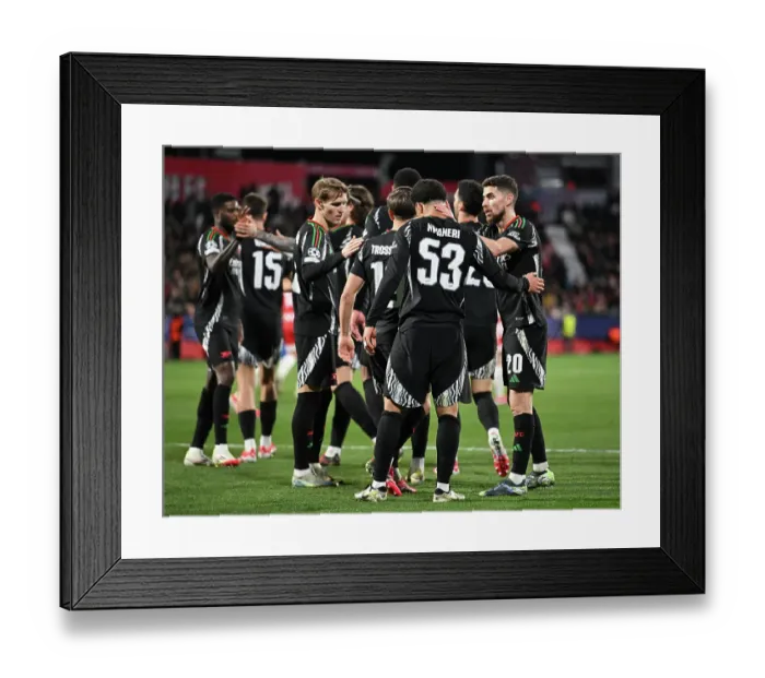 Framed Print : Girona FC v Arsenal FC - UEFA Champions League 2024 / 25 League Phase MD8 Framed Print : Girona FC v Arsenal FC - UEFA Champions League 2024 / 25 League Phase MD8