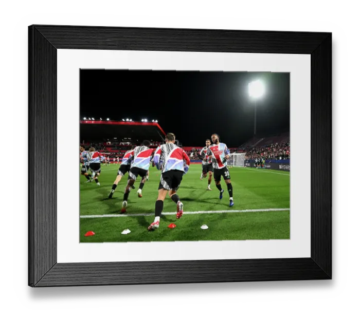 Framed Print : Girona FC v Arsenal FC - UEFA Champions League 2024 / 25 League Phase MD8