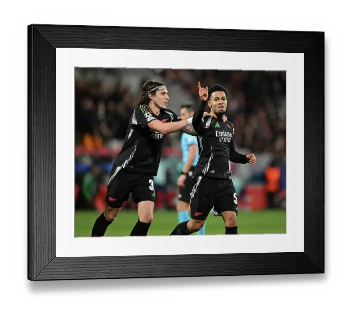 Framed Print : Girona FC v Arsenal FC - UEFA Champions League 2024 / 25 League Phase MD8 Framed Print : Girona FC v Arsenal FC - UEFA Champions League 2024 / 25 League Phase MD8
