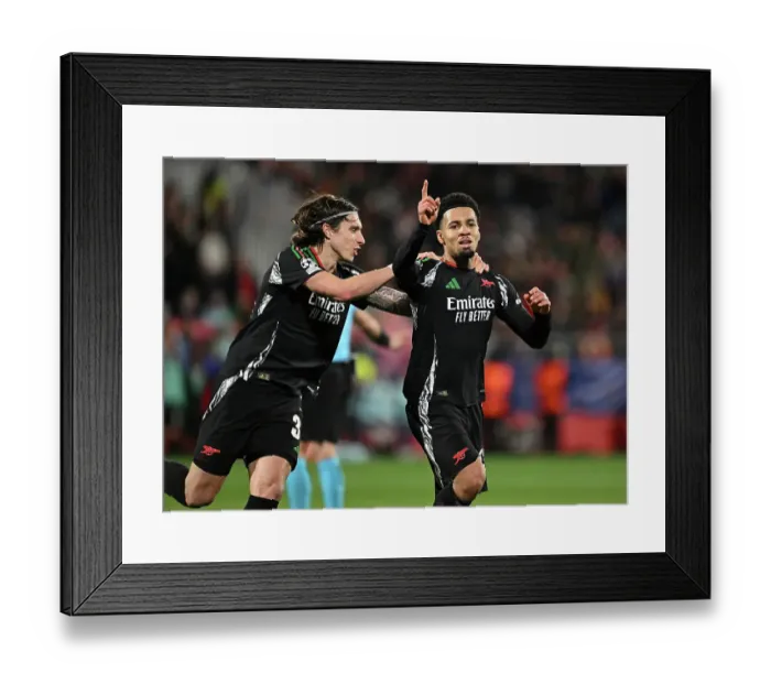 Framed Print : Girona FC v Arsenal FC - UEFA Champions League 2024 / 25 League Phase MD8