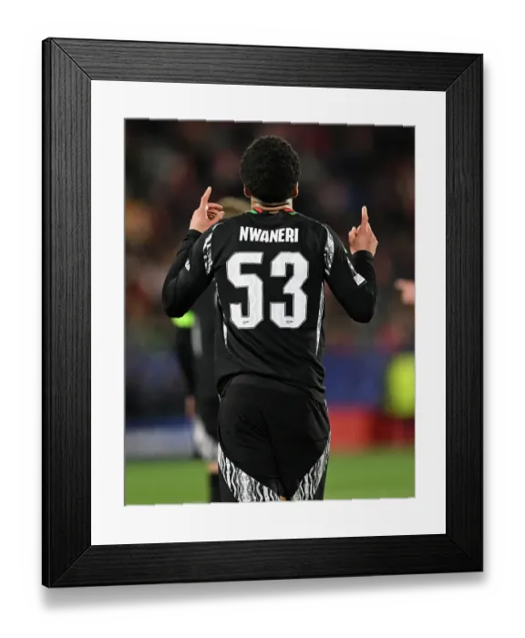 Framed Print : Girona FC v Arsenal FC - UEFA Champions League 2024 / 25 League Phase MD8
