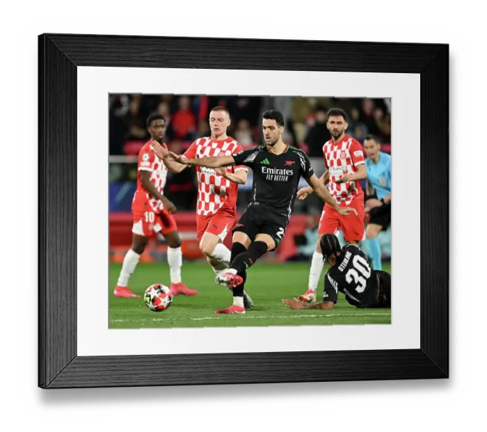 Framed Print : Girona FC v Arsenal FC - UEFA Champions League 2024 / 25 League Phase MD8