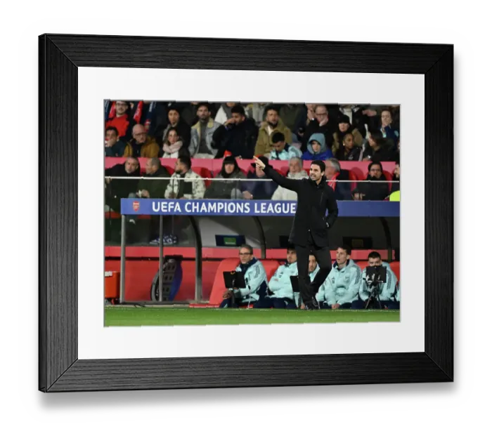 Framed Print : Girona FC v Arsenal FC - UEFA Champions League 2024 / 25 League Phase MD8