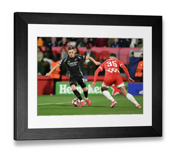 Framed Print : Girona FC v Arsenal FC - UEFA Champions League 2024 / 25 League Phase MD8