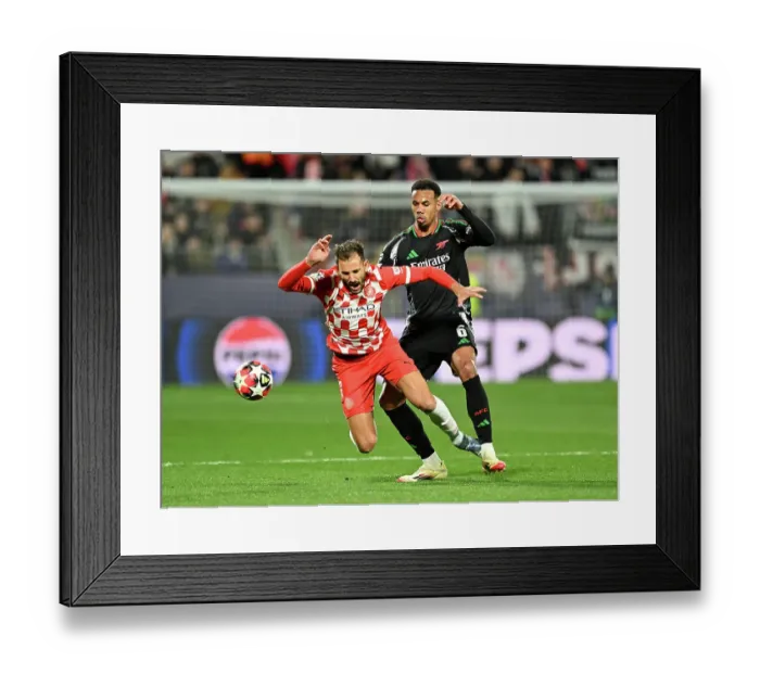 Framed Print : Girona FC v Arsenal FC - UEFA Champions League 2024 / 25 League Phase MD8 Framed Print : Girona FC v Arsenal FC - UEFA Champions League 2024 / 25 League Phase MD8