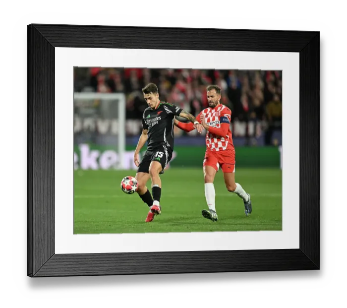Framed Print : Girona FC v Arsenal FC - UEFA Champions League 2024 / 25 League Phase MD8