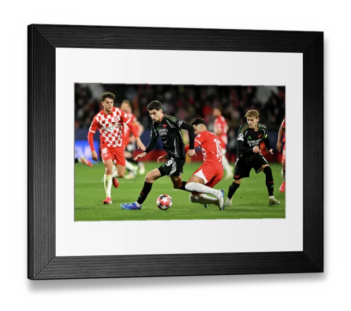 Framed Print : Girona FC v Arsenal FC - UEFA Champions League 2024 / 25 League Phase MD8