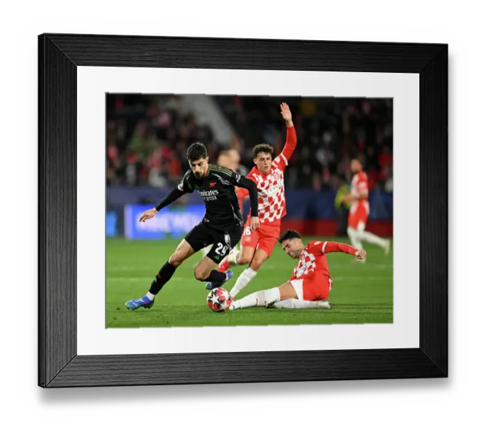 Framed Print : Girona FC v Arsenal FC - UEFA Champions League 2024 / 25 League Phase MD8
