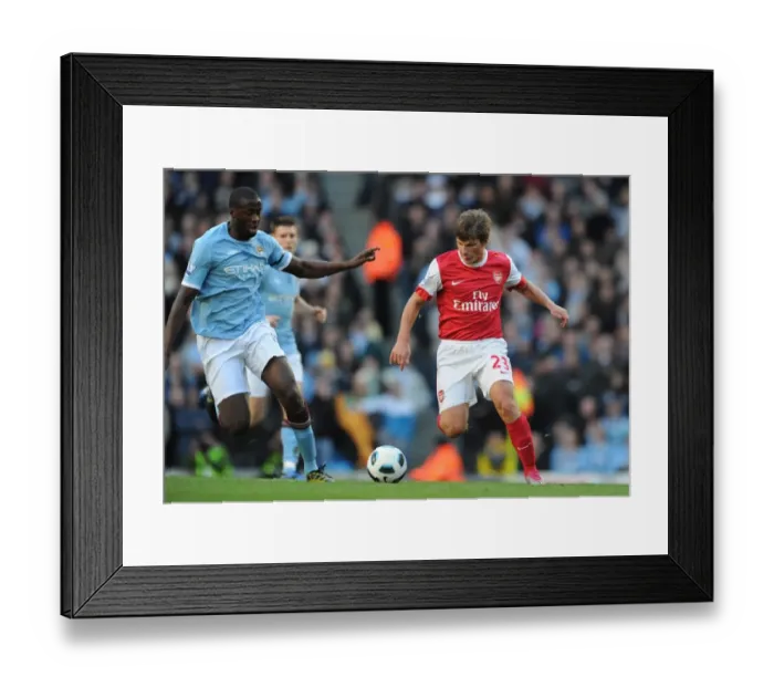 Framed Print : Andrey Arshavin (Arsenal) Yaya Toure (Man City). Manchester City 0: 3 Arsenal Framed Print : Andrey Arshavin (Arsenal) Yaya Toure (Man City). Manchester City 0: 3 Arsenal