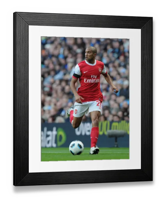 Framed Print : Gael Clichy (Arsenal). Manchester City 0: 3 Arsenal, Barclays Premier League Framed Print : Gael Clichy (Arsenal). Manchester City 0: 3 Arsenal, Barclays Premier League