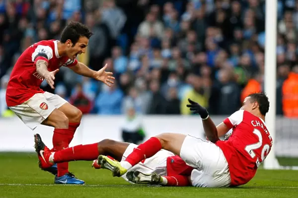Alex Song's Double: Arsenal's Dominant 3-0 Win Over Manchester City (Chamakh, Fabregas Celebrate)