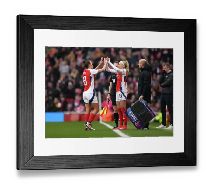 Framed Print : Arsenal FC v Tottenham Hotspur FC - Barclays Women's Super League Arsenal FC v Tottenham Hotspur FC - Barclays Women's Super League