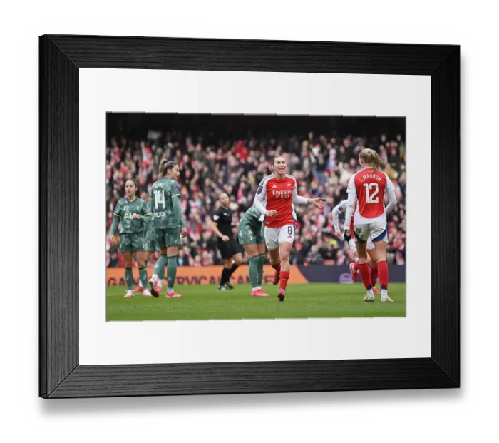 Framed Print : Arsenal FC v Tottenham Hotspur FC - Barclays Women's Super League Arsenal FC v Tottenham Hotspur FC - Barclays Women's Super League