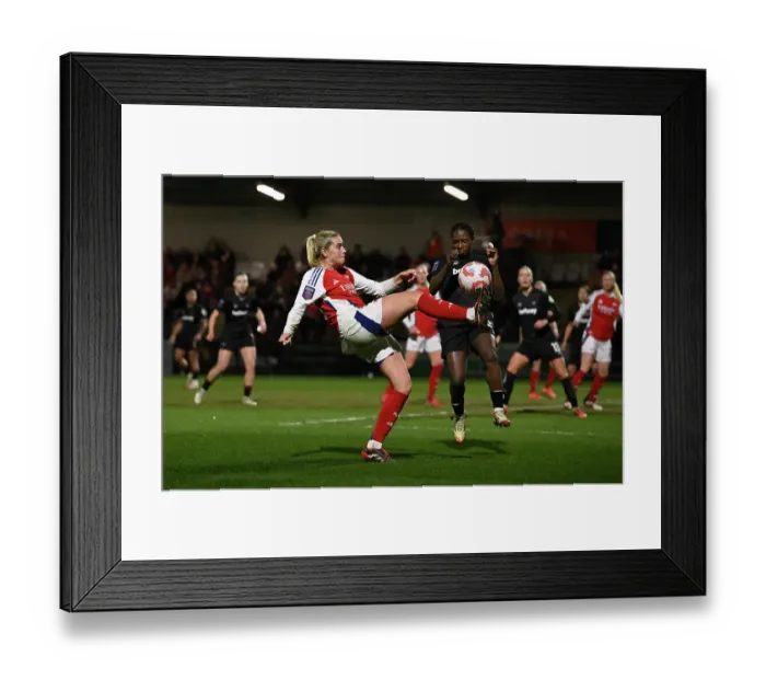 Framed Print : Arsenal FC v West Ham United FC - Barclays Women's Super League Arsenal FC v West Ham United FC - Barclays Women's Super League