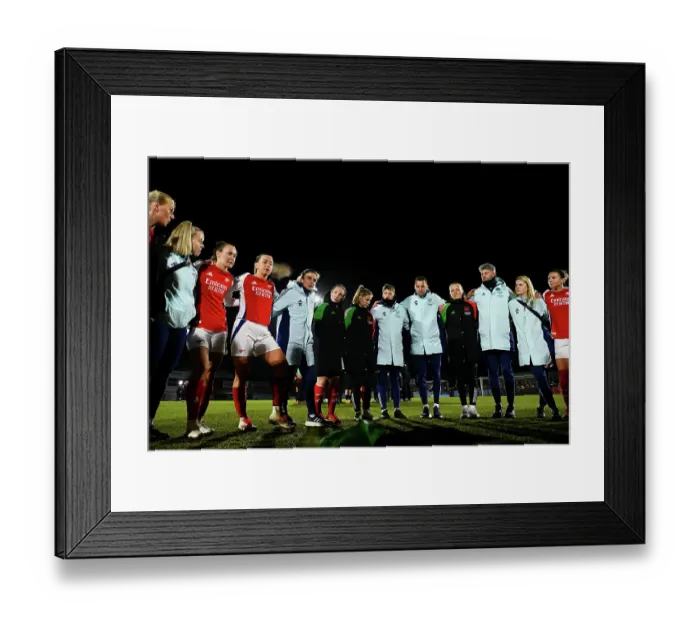 Framed Print : Arsenal FC v West Ham United FC - Barclays Women's Super League Arsenal FC v West Ham United FC - Barclays Women's Super League