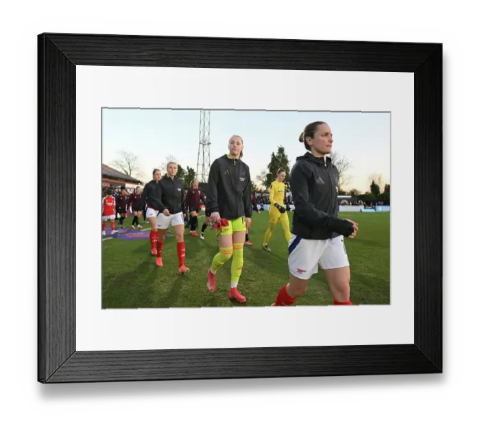 Framed Print : Arsenal FC v West Ham United FC - Barclays Women's Super League Arsenal FC v West Ham United FC - Barclays Women's Super League