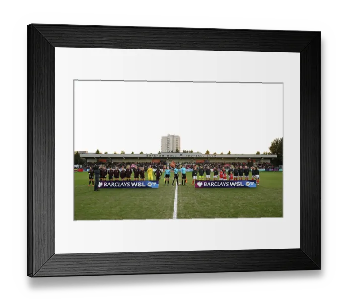 Framed Print : Arsenal FC v West Ham United FC - Barclays Women's Super League Arsenal FC v West Ham United FC - Barclays Women's Super League