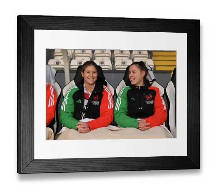 Framed Print : Arsenal FC v West Ham United FC - Barclays Women's Super League Arsenal FC v West Ham United FC - Barclays Women's Super League